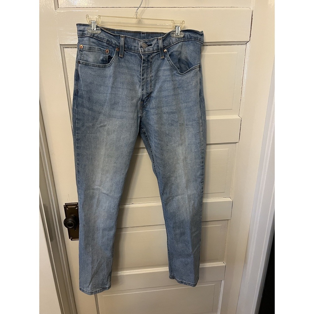 Levis 511 Slim Fit Jeans 34x30 Premium Blue Denim Stretch Light Wash Pants
